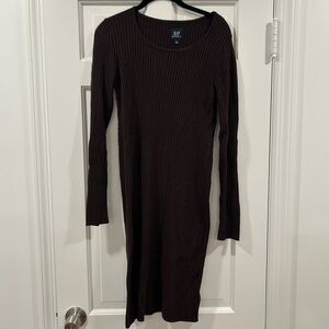 Gap Maternity brown CashSoft ribbed dress